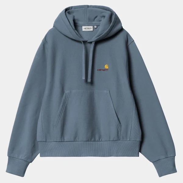 Carhartt WIP Sweats>W' Hooded American Script Sweatshirt Positano