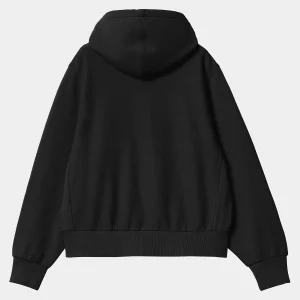 Carhartt WIP Sweats>W' Hooded American Script Sweatshirt Black