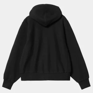 Carhartt WIP Sweats>W' Hooded American Script Jacket Black