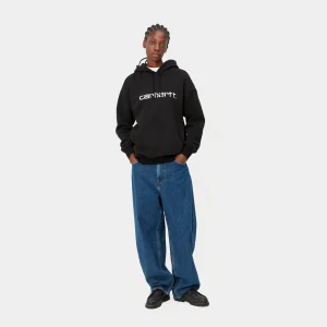 Carhartt WIP Sweats>W' Hooded Carhartt Sweatshirt Black / White