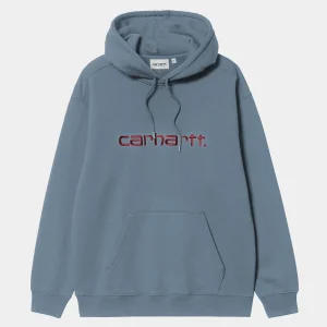 Carhartt WIP Sweats>W' Hooded Carhartt Sweatshirt Positano / Malbec