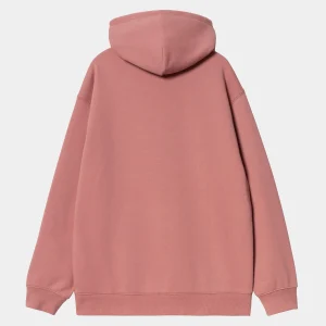 Carhartt WIP Sweats>W' Hooded Carhartt Sweatshirt Dusty Rose / Moonbeam