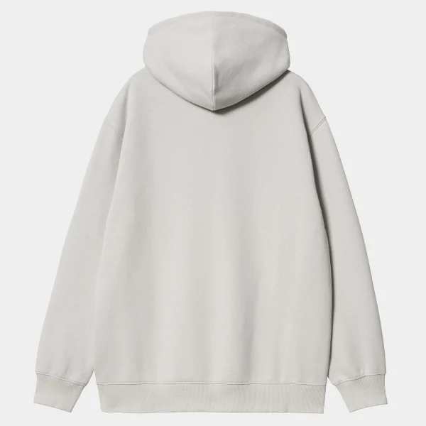 Carhartt WIP Sweats>W' Hooded Carhartt Sweatshirt Basalt / White