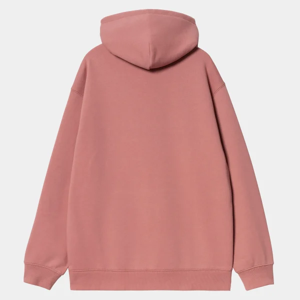 Carhartt WIP Sweats>W' Hooded Carhartt Sweatshirt Dusty Rose / Moonbeam