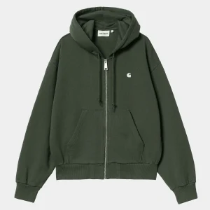 Carhartt WIP Sweats>W' Hooded Casey Jacket Sycamore Tree / Silver