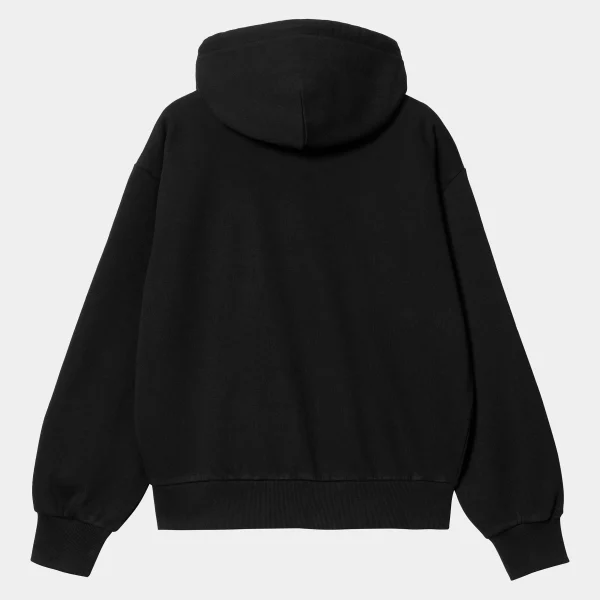 Carhartt WIP Sweats>W' Hooded Casey Jacket Black / Silver