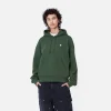 Carhartt WIP Sweats>W' Hooded Casey Sweatshirt Sycamore Tree / Silver