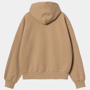 Carhartt WIP Sweats>W' Hooded Casey Sweatshirt Peanut / Silver