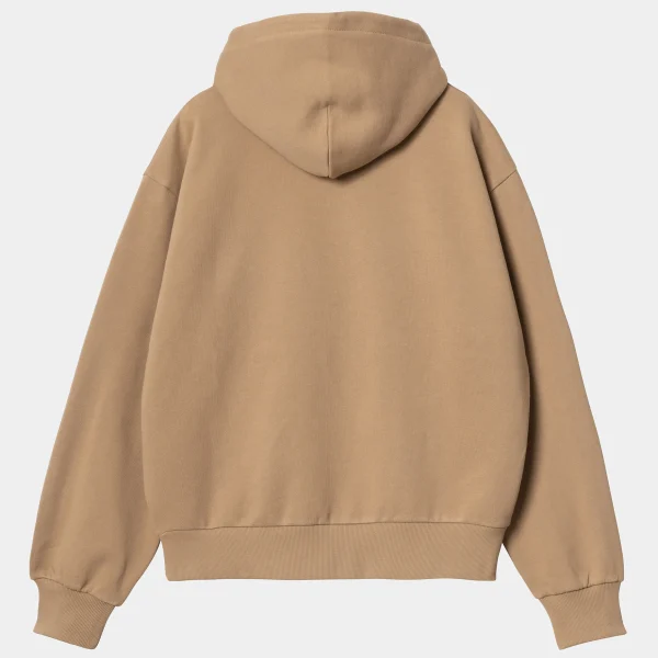 Carhartt WIP Sweats>W' Hooded Casey Sweatshirt Peanut / Silver