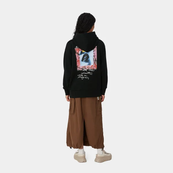 Carhartt WIP Sweats>W' Hooded Lips Sweat Black