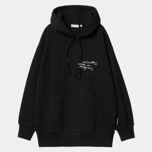 Carhartt WIP Sweats>W' Hooded Lips Sweat Black