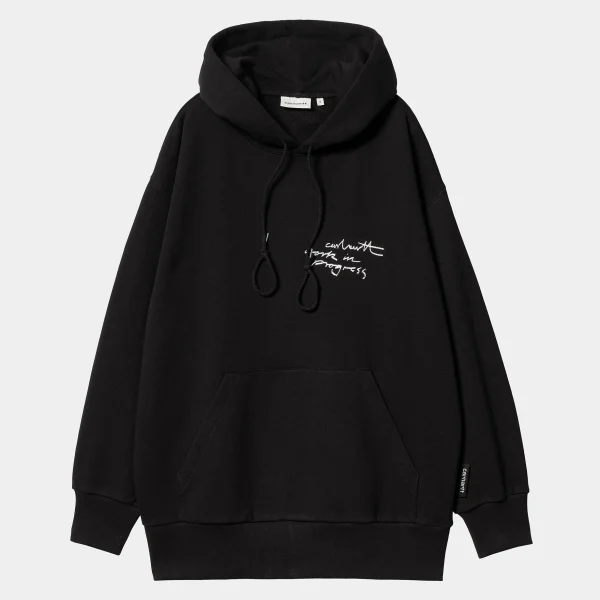 Carhartt WIP Sweats>W' Hooded Lips Sweat Black