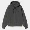 Carhartt WIP Sweats>W' Hooded Nelson Sweatshirt Graphite