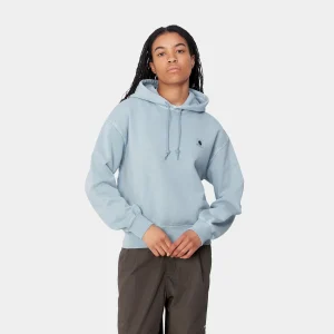 Carhartt WIP Sweats>W' Hooded Nelson Sweatshirt Dusty Ice