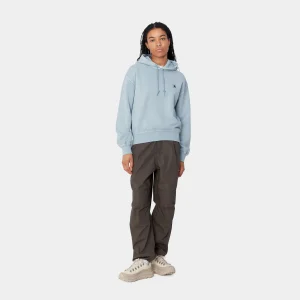 Carhartt WIP Sweats>W' Hooded Nelson Sweatshirt Dusty Ice