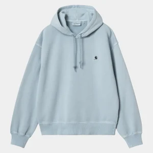 Carhartt WIP Sweats>W' Hooded Nelson Sweatshirt Dusty Ice