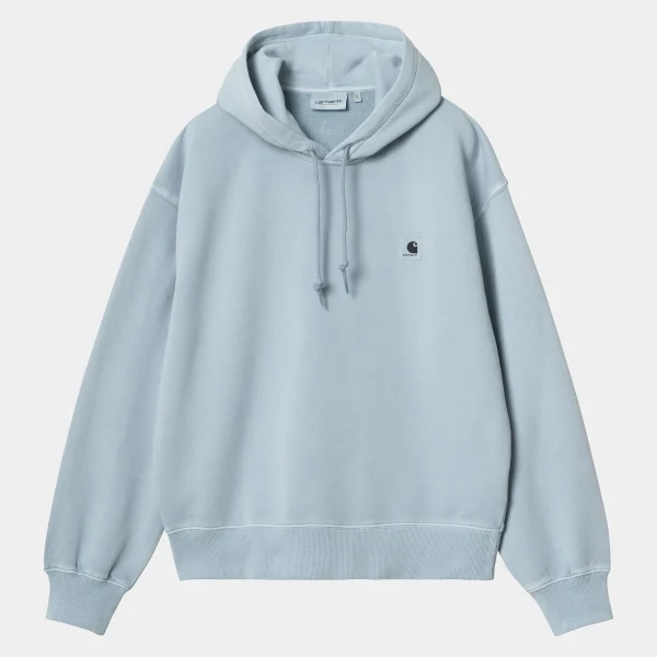 Carhartt WIP Sweats>W' Hooded Nelson Sweatshirt Dusty Ice