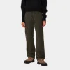 Carhartt WIP Hosen>W' Leo Pierce Pant Straight Camo Leo, Tamarind / Office Green