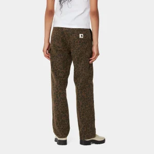 Carhartt WIP Hosen>W' Leo Pierce Pant Straight Camo Leo, Tamarind / Tamarind