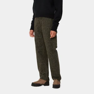 Carhartt WIP Hosen>W' Leo Pierce Pant Straight Camo Leo, Tamarind / Office Green