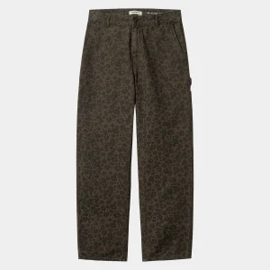 Carhartt WIP Hosen>W' Leo Pierce Pant Straight Camo Leo, Tamarind / Office Green