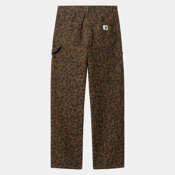 Carhartt WIP Hosen>W' Leo Pierce Pant Straight Camo Leo, Tamarind / Tamarind