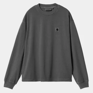 Carhartt WIP T-Shirts>W' L/S Nelson T-Shirt Graphite