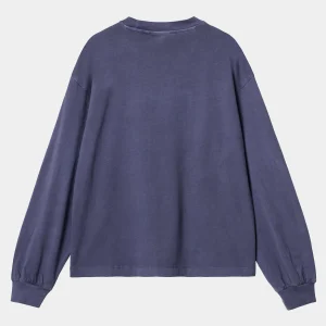 Carhartt WIP T-Shirts>W' L/S Nelson T-Shirt Aura