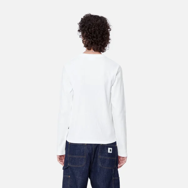 Carhartt WIP T-Shirts>W' L/S Serena T-Shirt White