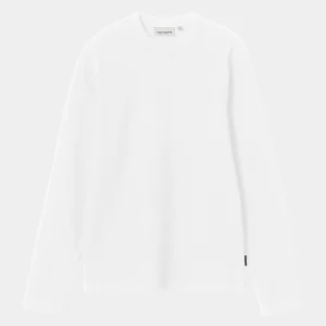 Carhartt WIP T-Shirts>W' L/S Serena T-Shirt White