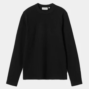 Carhartt WIP T-Shirts>W' L/S Serena T-Shirt Black