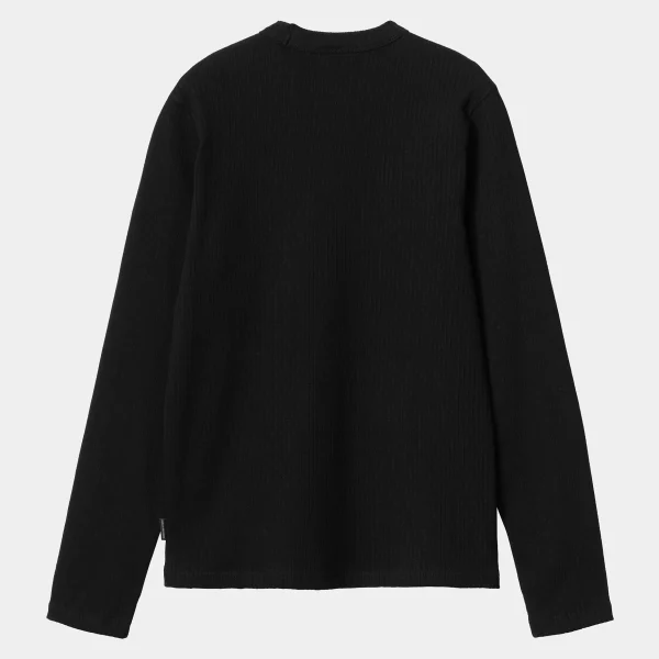 Carhartt WIP T-Shirts>W' L/S Serena T-Shirt Black