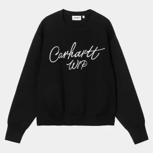 Carhartt WIP Strick>W' Signature Sweater Black / Wax