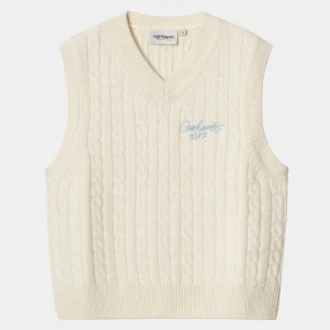 Carhartt WIP Strick>W' Signature Vest Sweater Natural / Dusty Ice