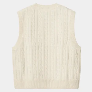 Carhartt WIP Strick>W' Signature Vest Sweater Natural / Dusty Ice