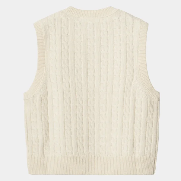 Carhartt WIP Strick>W' Signature Vest Sweater Natural / Dusty Ice