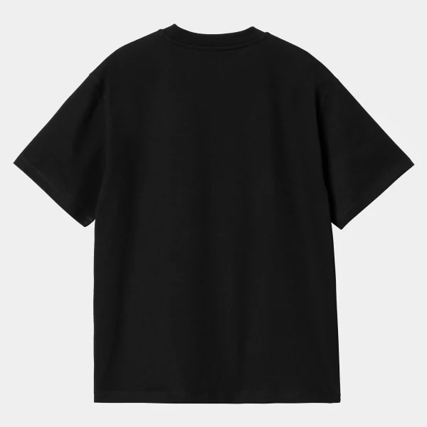 Carhartt WIP T-Shirts>W' S/S Ablaze T-Shirt Black / White