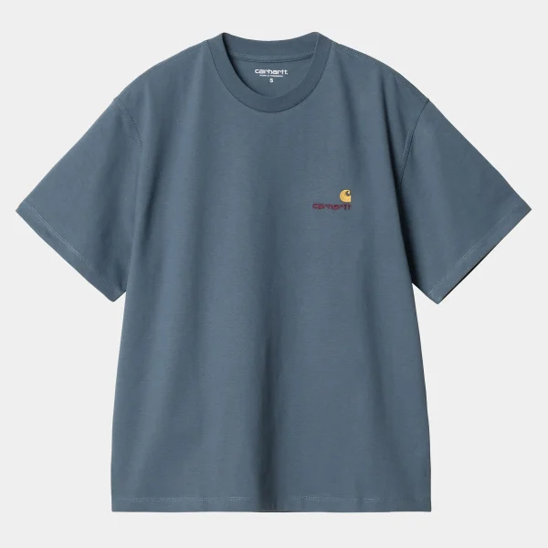 Carhartt WIP T-Shirts>W' S/S American Script T-Shirt Positano