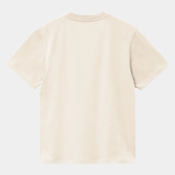 Carhartt WIP T-Shirts>W' S/S American Script T-Shirt Moonbeam