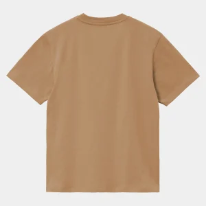 Carhartt WIP T-Shirts>W' S/S Chase T-Shirt Peanut / Gold