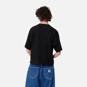 Carhartt WIP T-Shirts>W' S/S Chester T-Shirt Black