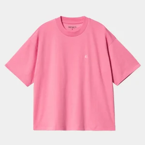 Carhartt WIP T-Shirts>W' S/S Chester T-Shirt Charm Pink