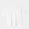 Carhartt WIP T-Shirts>W' S/S Colburn T-Shirt White