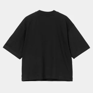 Carhartt WIP T-Shirts>W' S/S Colburn T-Shirt Black