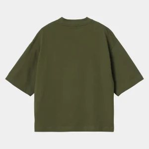 Carhartt WIP T-Shirts>W' S/S Colburn T-Shirt Office Green