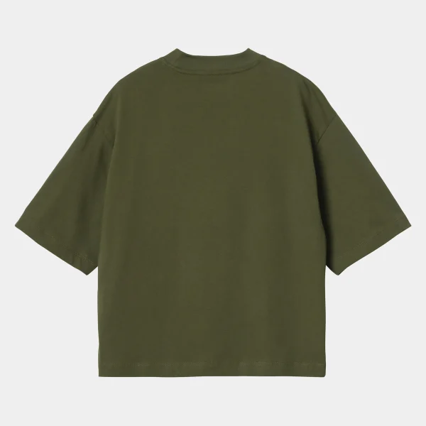 Carhartt WIP T-Shirts>W' S/S Colburn T-Shirt Office Green