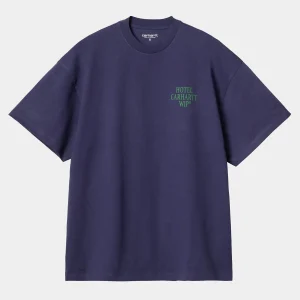 Carhartt WIP T-Shirts>W' S/S Do Not Disturb T-Shirt Aura / Green