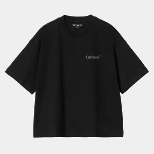 Carhartt WIP T-Shirts>W' S/S Fold Leo T-Shirt Black