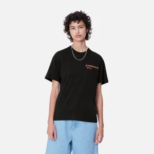 Carhartt WIP T-Shirts>W' S/S Gelato T-Shirt Black