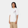 Carhartt WIP T-Shirts>W' S/S Immerse T-Shirt White